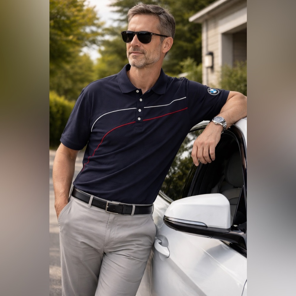 Puma Men’s BMW Motorsport Navy Polo - XL